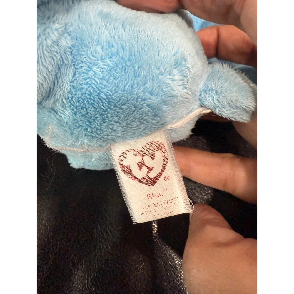 Rare Blues Clues Ty Beanie Baby‎ Plush Blue Dog Spotted Child Toy